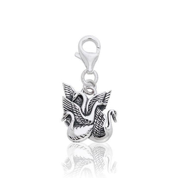 Swan Children of Lir Clip Charm TWC047 - Jewelry